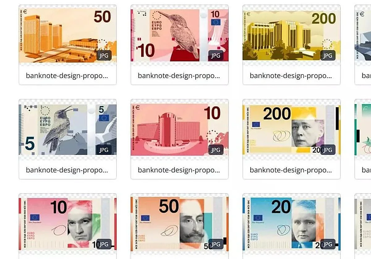 El BCE propone nuevos billetes de euro que modernizarán la economía europea