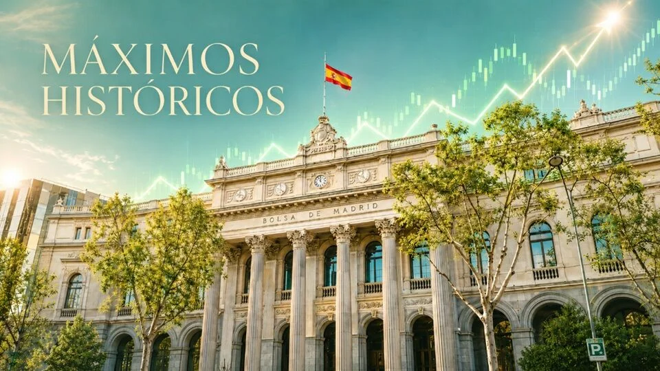 El Ibex 35 supera los 19.500 puntos, impulsado por la recuperación del sector bancario y Sacyr