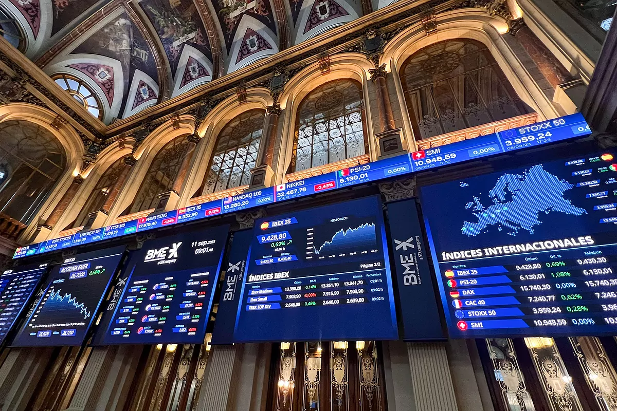 El Ibex 35 alcanza los 19.400 puntos, impulsado por un repunte del 7% en bolsa